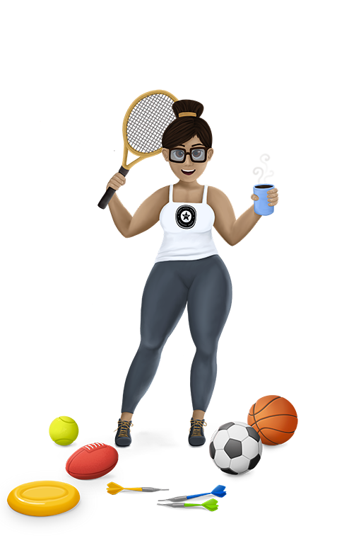 SALLY - Average AF mascot
